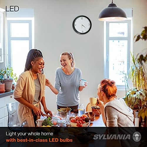 Lâmpada LED de Sylvania, 40W equivalente A19, eficiente 6W, base média, acabamento fosco, 450 lúmens, branco macio - 2 pacote