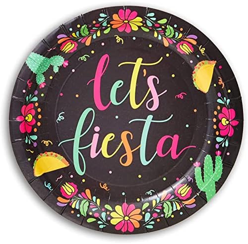 80-PACK Let's Fiesta Cinco de Mayo Placas