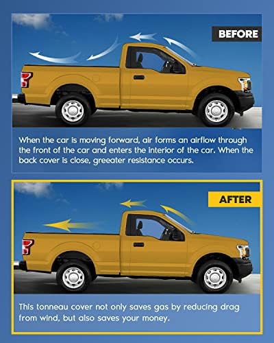 As capas de RoadFar Tonneau adequadas para Jeep Gladiator 2020 Hard Tri -Fold Truck Covers - Cabe de 5 pés
