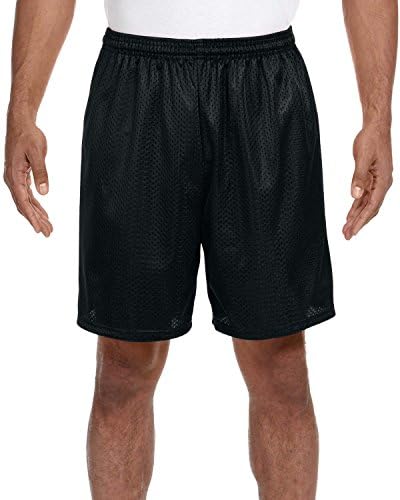 Adulto 3xl preto 7 poli malha de malha wicking shorts atléticos