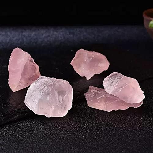 Qpyd Cura natural Cristal Natural Rose Quartz Purple Crystal Mini Rock Mineral Mineral Healing pode ser usado