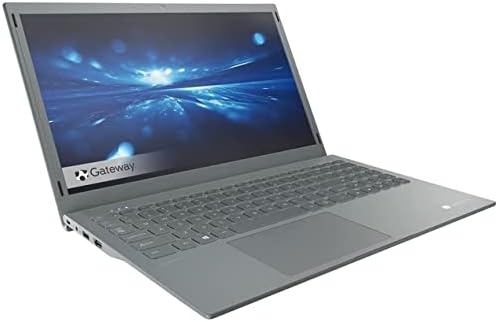 Gateway 15,6 Laptop Ultra Slim FHD, Pentium Silver N5030 até 3,1 GHz, 4 GB de RAM, 128 GB EMMC, WiFi, Bluetooth, carvão vegetal
