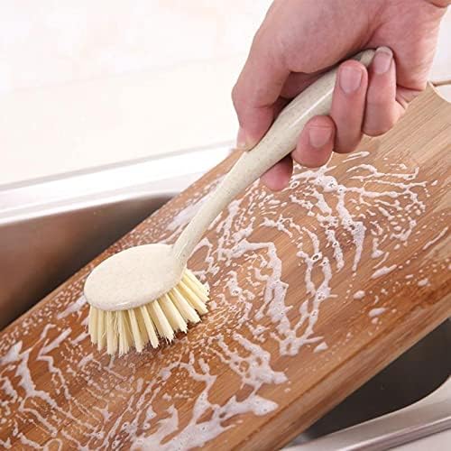 Suprimentos de limpeza de Aartex, escova de limpeza prática utensílios de cozinha de escova de prato de prato longo pode ser pendurado escova de esfoliação para lanchonetes de panela limpos