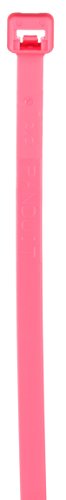 Panduit PLT3S-M59 TIE, padrão, nylon 6.6, 11,5 polegadas de comprimento, rosa fluorescente