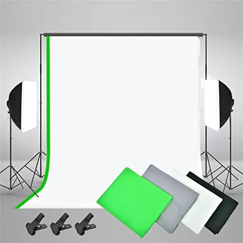 ZSEDP 2*3M Sistema de suporte de fundo Studio SoftBox Umbrella Kit de iluminação contínua Cenário de tecido para gravação de vídeo