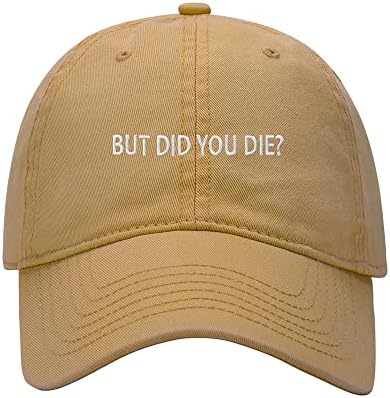 L8502-LXYB Baseball Cap Men, mas você morreu? Capas de beisebol de cachorro de algodão lavado bordado
