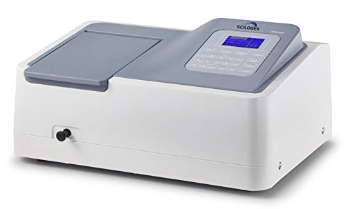Espectrofotômetro Scilogex SCI-UV1100 190-1100nm, feixe único, lâmpadas de tungstênio e deutério,