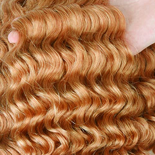 Honey Blonde Facula o onda profunda Humano Human pacote loira brasileira Bundas de ondas profundas cabelos