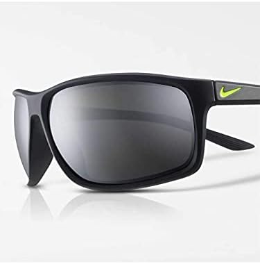 Nike EV1112-007 Óculos de sol adrenalina cor preta fosca/armação de volts, cinza com lente de espelho prateado
