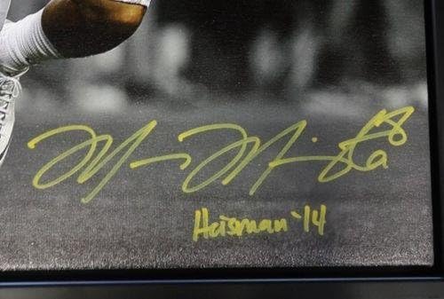 Marcus mariota autografou emoldurado 20x24 foto photo patos Oregon Heisman '14 /8 mm Holo Stock