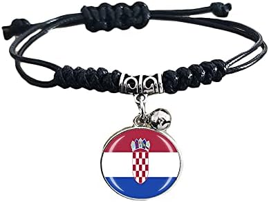 Pulseira trançada da bandeira da Croácia