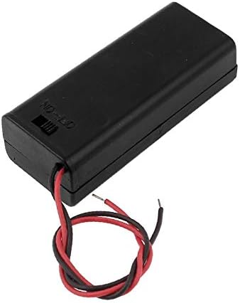 X-Dree On/Off Switch Bateria da caixa da caixa da capa Caixa para 1 x 1,5V AA Baterias (Cassetta Portabatterie por InterruTtore Um pulsante ON/OFF por 1 x Batterie aa da 1,5 V