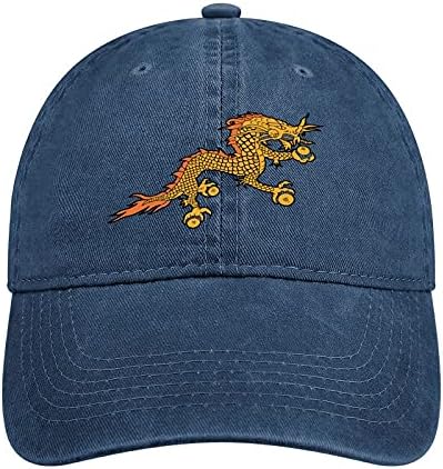 WeedKeycat Batão do Butão do Butão Vintage Caps de beisebol ajustável Caps de jeans Denim Hat para