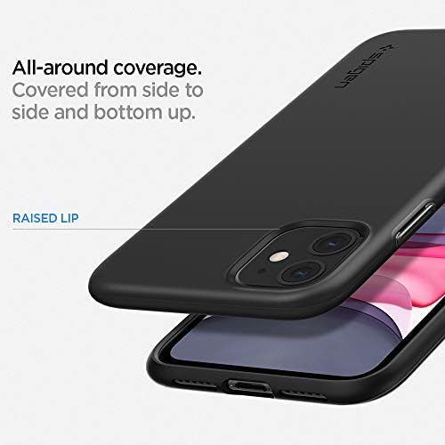 Spigen Thin Fit Pro projetado para Apple iPhone 11 Case - Black
