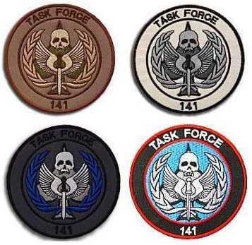 4 peças Call of Duty Task Force 141 Elite Bordado Decorativo Patch