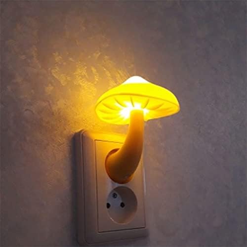 Lâmpada de soquete de parede de cogumelos leves e plug plug plug white branco controle de luz
