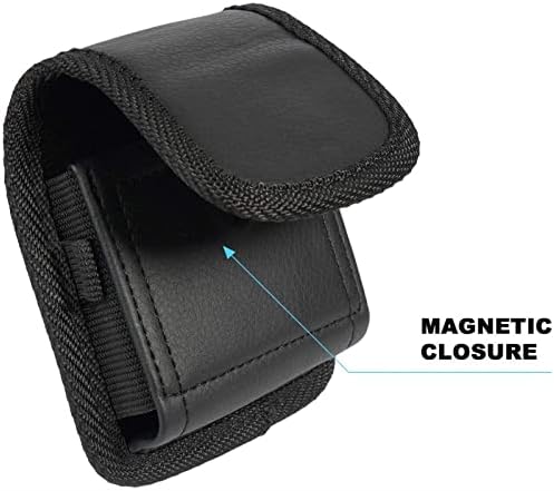 Saco de cintura da bolsa vertical de nylon de Yhuisen com clipe de metal com loop de cinto compatível com samsung z flip 5g / z flip 3 5g
