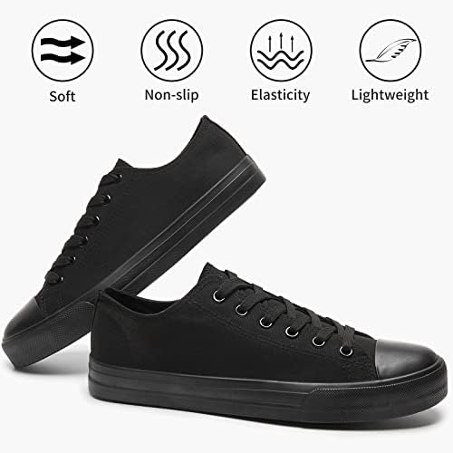 Yageyan Men Canvas Low Top Top Shoes Classic Casual Sneakers