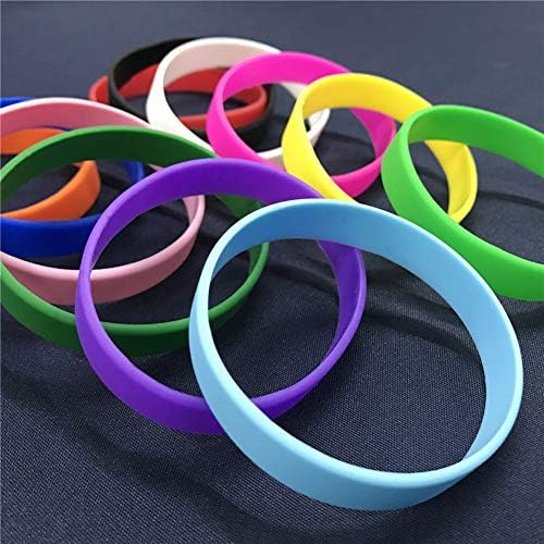 Bands de silicone para adultos para adultos, pulseiras de borracha para evento escolar