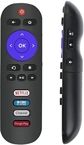Controle remoto universal compatível com toda a TV Smart TCL ROKU com Netflix/CBS/Google Play