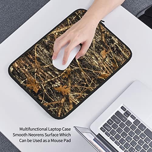 FFEXS Autumn Camoflauge Smitch Saco de laptop, tecido à prova d'água durável, bolsa de laptop de 13/15 polegadas,