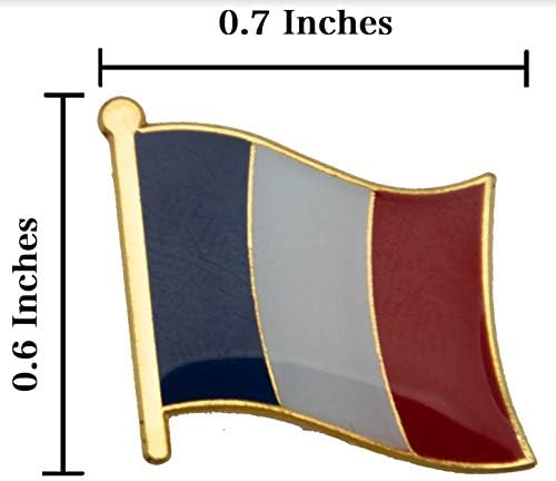 A-One France Flag Pin Lappel + Bandeira da União Europeia Patch de couros quentes, bordado de apoio