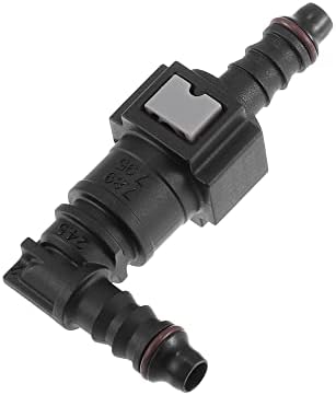 X Autohaux 7,89mm SAE a 5/16 8mm de 90 graus Linha de combustível Mangueira de liberação rápida Connector