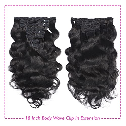 Clipe de onda corporal em extensões de cabelo para mulheres negras clipe de 26 polegadas em cabelos humanos não processados ​​10a Cabelo humano macio e sedoso Natura