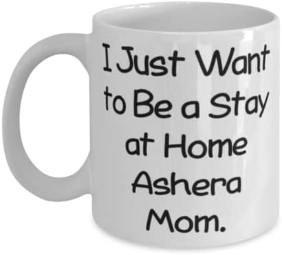 Presentes de gatos de ashera reutilizados, eu só quero ficar em casa, mãe Ashera, caneca engraçada de 11