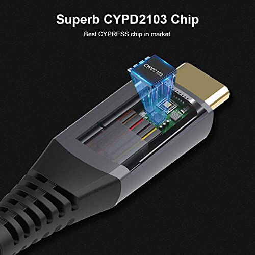 chenyang cy USB4 USB4.0 USB-C Tipo-C masculino para USB-C Tipo C Cabo USB4 40Gbps com 100W de carregamento