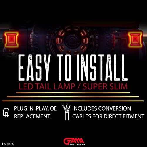 Gama Autopartts 12 LED 30W Trailer Truck Light para Jeep Style Universal Reverse Braw Tail com anel