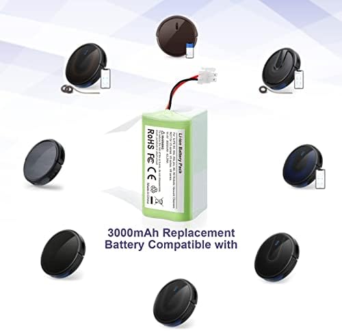 C D H 3000mAh Bateria de substituição de íons de lítio para ILIFE A4S A4S Pro A6 A7 A8 A9 V7S