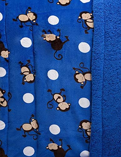 Casas sorridentes Ultra Soft Baby Blankets 40 x 54, 40x54, azul