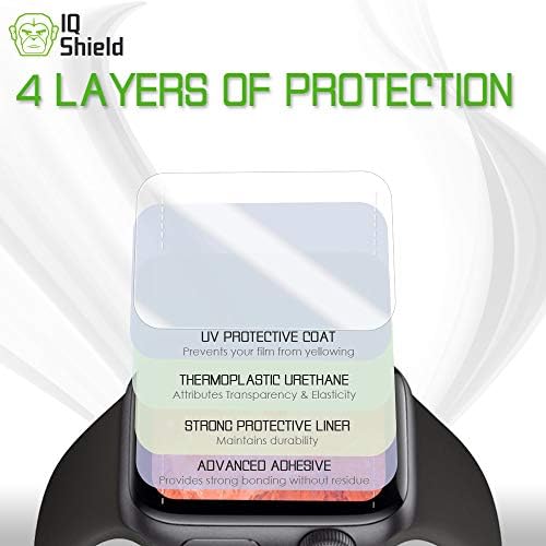 Protetor de tela do IQ Shield compatível com Apple Watch Se Filme Anti-Bubble