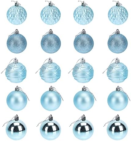 Aboofan 24pcs Bola de Natal Ornamentos de Bola de Natal Decorações de Bola de Árvore de Natal Pequenas