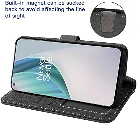 ASUWISH compatível com a caixa da carteira OnePlus Nord N100 e o protetor da tela de vidro temperado