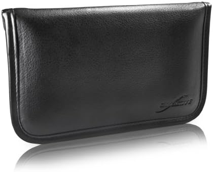 Caixa de ondas de caixa para LG Stylo 3 Plus - Bolsa de mensageiro de couro de elite, design de envelope de capa de couro sintético para LG Stylo 3 Plus - Jet Black