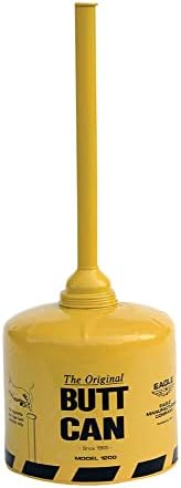 Eagle 1200 Yellow amarelo All Metal Galvanized Aço de aço original lata, capacidade de 5 galões,