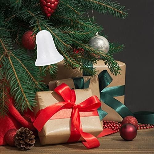 Cura de 10pcs Christmas Craft Foam Jingle Bell Ornamentos de Natal Poliestireno Bola de espuma branca para modelagem