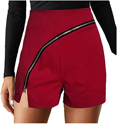 Miashui feminino macacão curto ventilou calça sólida moda mid lady buttle zíper curto cor mulher calça shorts mulheres shorts