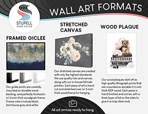 Stuell Industries Abstract Tree Stobles Bold Black Grey Wilderness emoldurado Arte da parede, 24 x 24