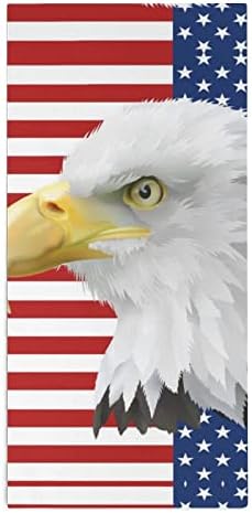 American Flag Eagle Face Tootes Premium Toalhas Pano de lavagem de pano para spa e banheiro de hotel