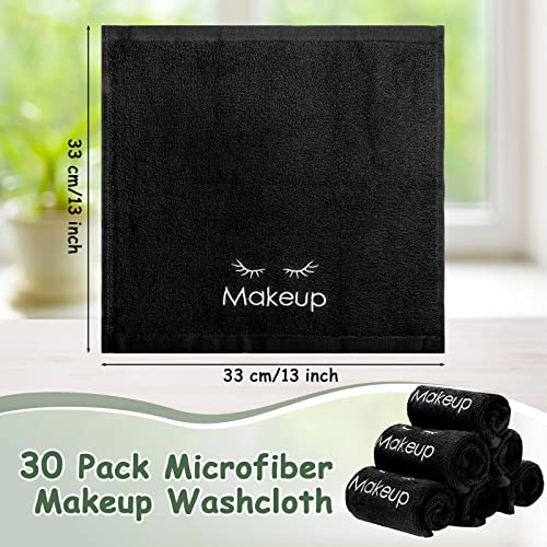 30 peças Removedor de maquiagem de microfibra panos de 13 x 13 polegadas Toalhas de maquiagem Removes absorventes