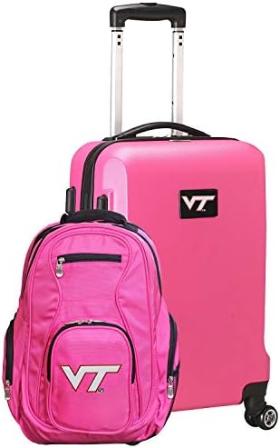 NCAA Deluxe Backpack de 2 peças e conjunto de mão, rosa
