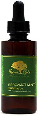 2,2 oz com um goteiro de vidro premium de bergamot ode Óleo essencial líquido dourado puro aromaterapia
