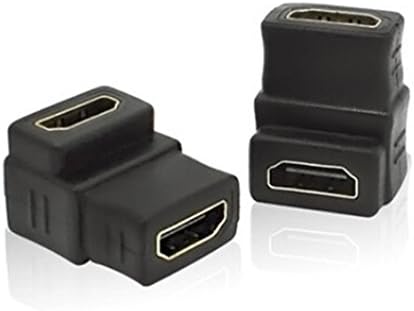 Micro SATA Cables HDMI fêmea a 90 graus Bend HDMI Adaptador feminino