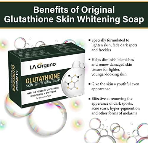 Beuniq glutationa skin sloab para iluminar e clareamento para todos os tipos de pele, 100 g