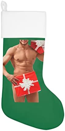 Sexy Man Christmas Stocking com colírio para os olhos para o seu manto!