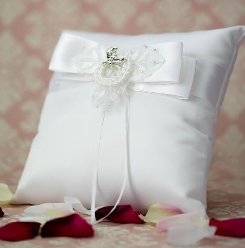 Almofado do anel de casamento do lasso de cowboy ocidental: cor da bota: ouro - travesseiro de travesseiro: marfim