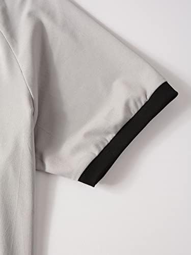Roupa de duas peças para homens, contraste com tampa e calça de moletom da cintura